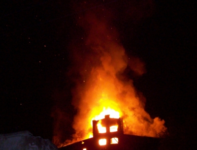 Großbrand Thüringer Bahnhof