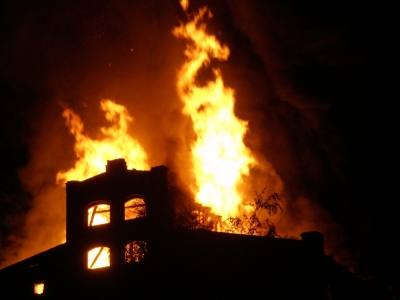 Großbrand Thüringer Bahnhof 5